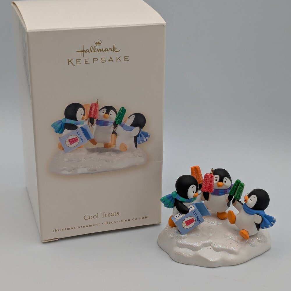 Hallmark Keepsake Cool Treats 2008 Christmas Ornament, Penguins - Picture 2 of 13